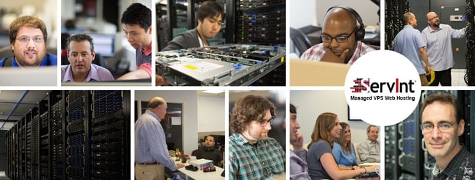Collage of ServInt employees and infrastructure Collage of ServInt employees and infrastructure
