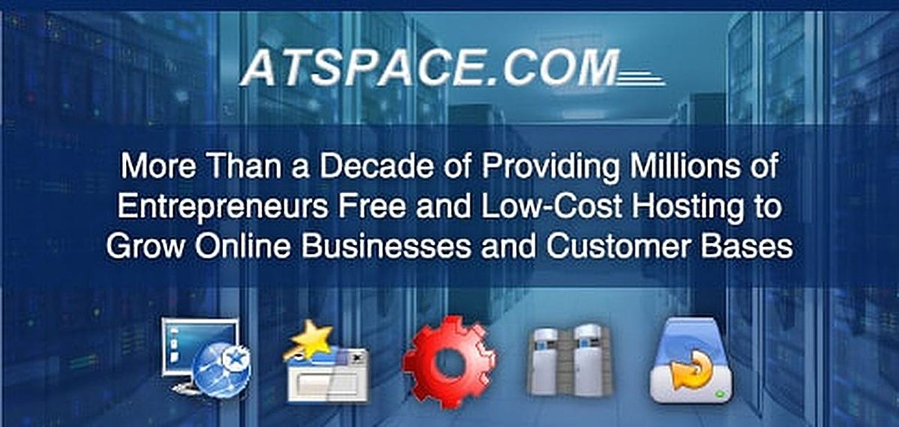 Atspace — More Than a Decade of Providing Millions of Entrepreneurs Free and Low-Cost Hosting to Grow Online Businesses and Customer Bases Atspace — More Than a Decade of Providing Millions of Entrepreneurs Free and Low-Cost Hosting to Grow Online Businesses and Customer Bases
