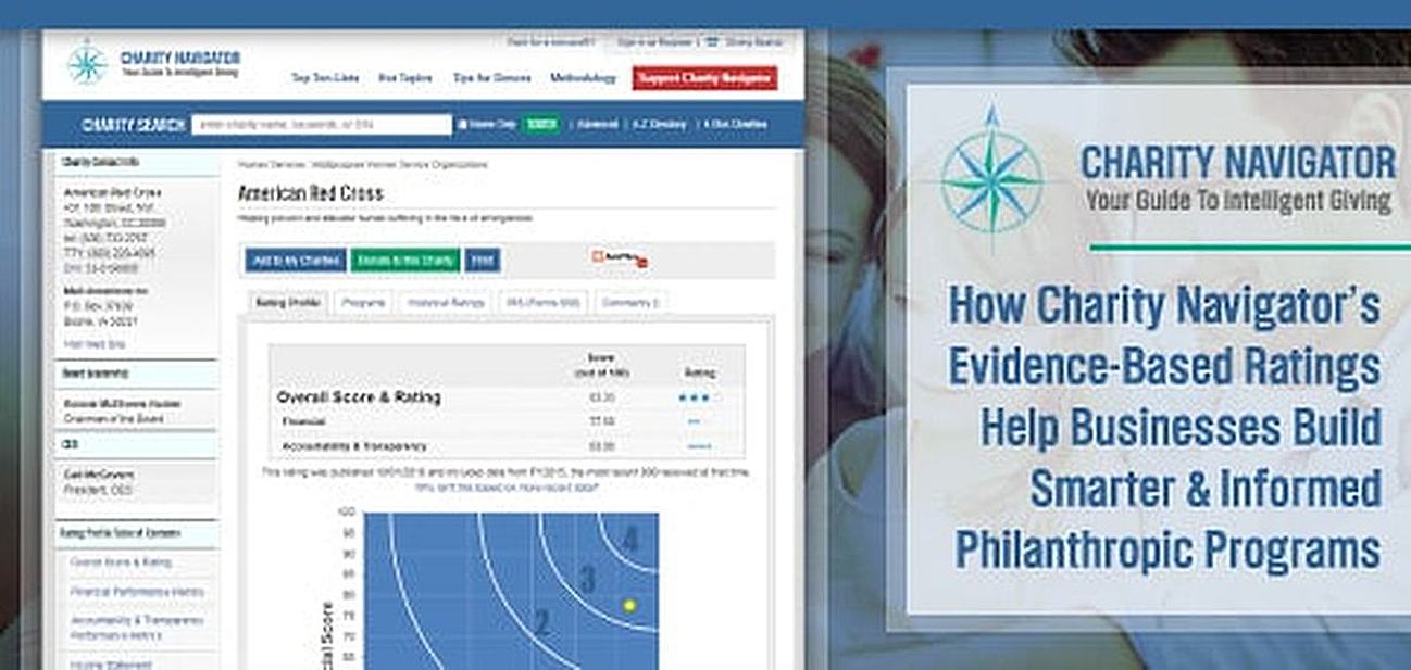 How Charity Navigator’s Evidence-Based Ratings of Thousands of Nonprofits Help Startups, SMBs, and Individuals Make Informed Donation Decisions How Charity Navigator’s Evidence-Based Ratings of Thousands of Nonprofits Help Startups, SMBs, and Individuals Make Informed Donation Decisions