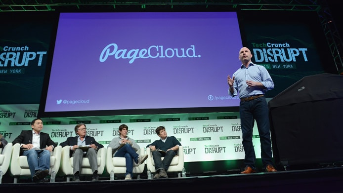 Image of PageCloud CEO and Founder Craig Fitzpatrick presenting at TechCrunch Disrupt Image of PageCloud CEO and Founder Craig Fitzpatrick presenting at TechCrunch Disrupt