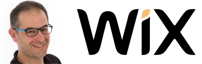 Image of Uval Blumenfeld and the Wix logo Image of Uval Blumenfeld and the Wix logo