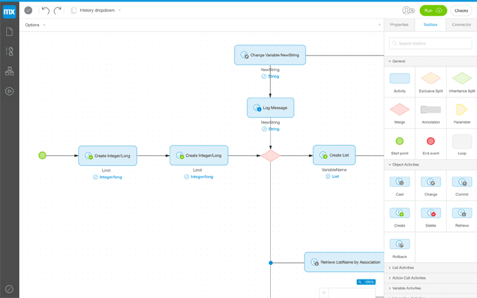 Screenshot of Mendex's web modeler Screenshot of Mendex's web modeler