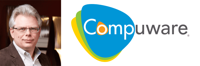 Sam Knutson's headshot and the Compuware logo Sam Knutson's headshot and the Compuware logo