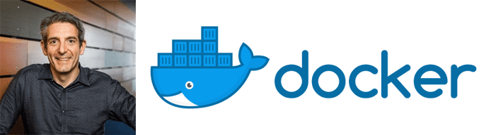 David Messina's headshot and the Docker logo David Messina's headshot and the Docker logo