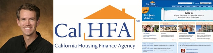 Image of Eric Johnson with CalHFA logo and screenshot Image of Eric Johnson with CalHFA logo and screenshot