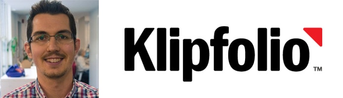 Image of Johnathan Taylor and Klipfolio logo Image of Johnathan Taylor and Klipfolio logo