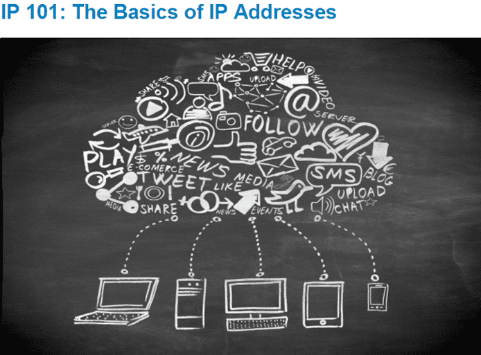 Graphic representing internet connections from different devices Graphic representing internet connections from different devices