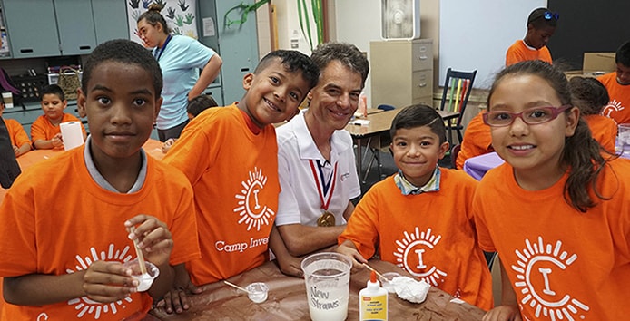 Image of inventor participating in Camp Invention event Image of inventor participating in Camp Invention event