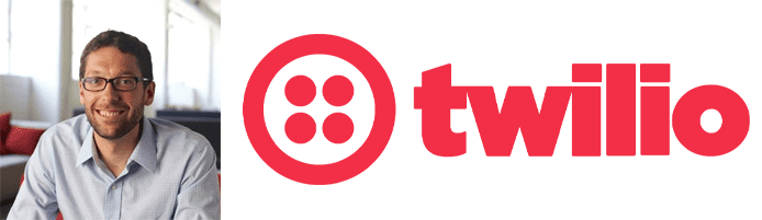 Patrick Malatack's headshot and the Twilio logo Patrick Malatack's headshot and the Twilio logo