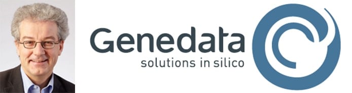 Image of Dr. Othmar Pfannes and Genedata logo Image of Dr. Othmar Pfannes and Genedata logo