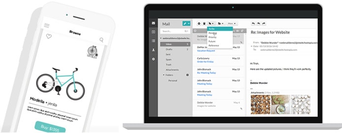 Device screenshots of Hostopia email marketing tools Device screenshots of Hostopia email marketing tools