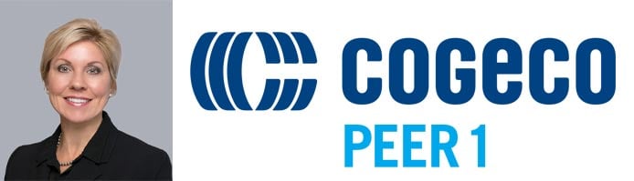 Cindy Jordan Ford's headshot and the Cogeco Peer 1 logo Cindy Jordan Ford's headshot and the Cogeco Peer 1 logo