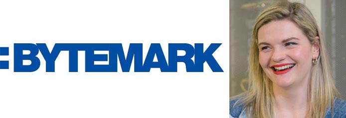 Image of Bethan Vincent with Bytemark logo Image of Bethan Vincent with Bytemark logo