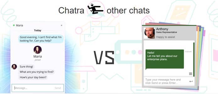 Chatra versus traditional chat software Chatra versus traditional chat software