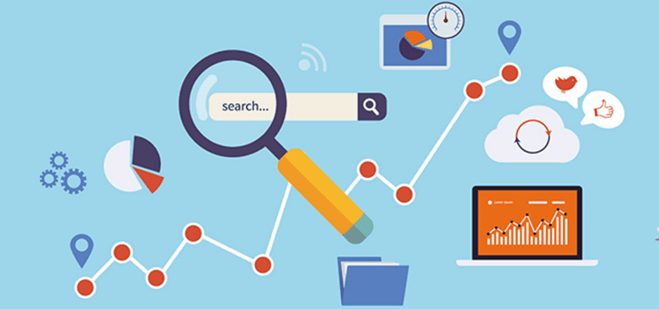 Search Engine Optimization Conceptual depiction of measuring search results