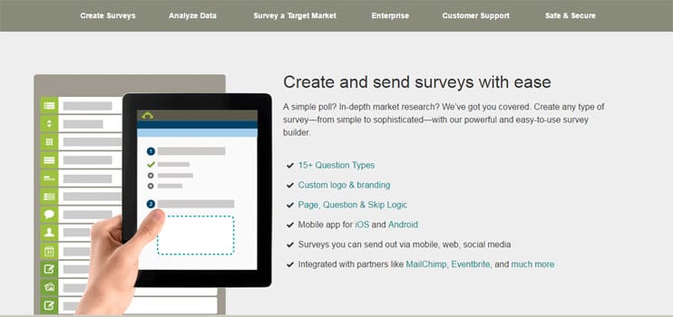 SurveyMonkey website