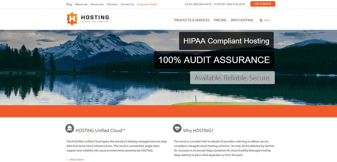 Screenshot of HOSTING HIPAA-compliant hosting Screenshot of HOSTING HIPAA-compliant hosting