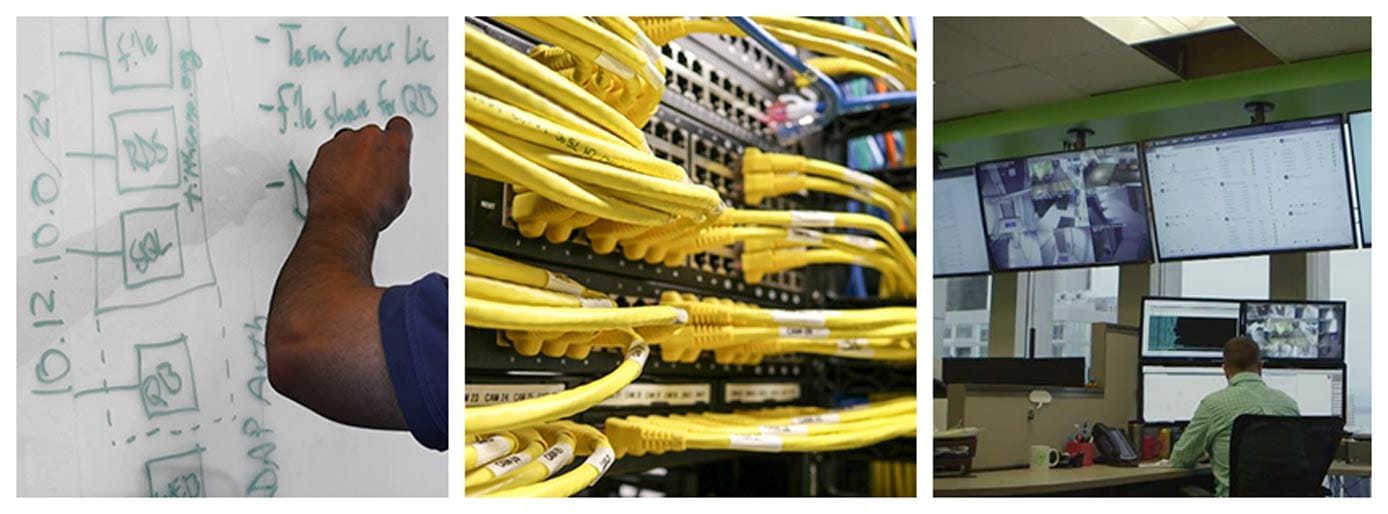 Images showing Green House Data office space and network cables Images showing Green House Data office space and network cables