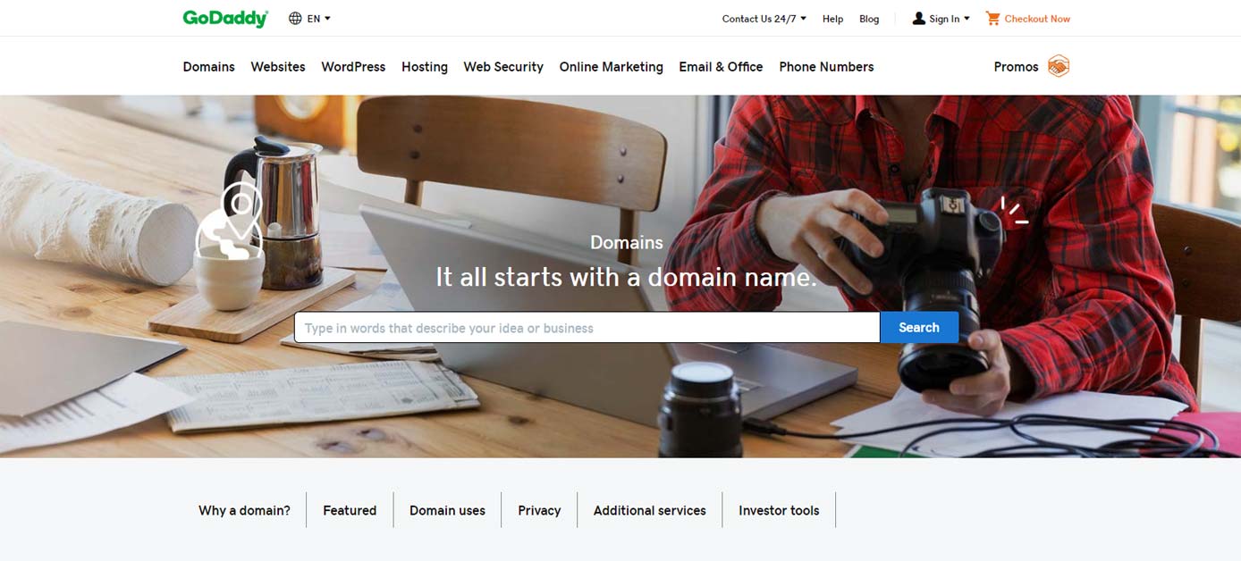 Screenshot of GoDaddy domain registrations Screenshot of GoDaddy domain registrations