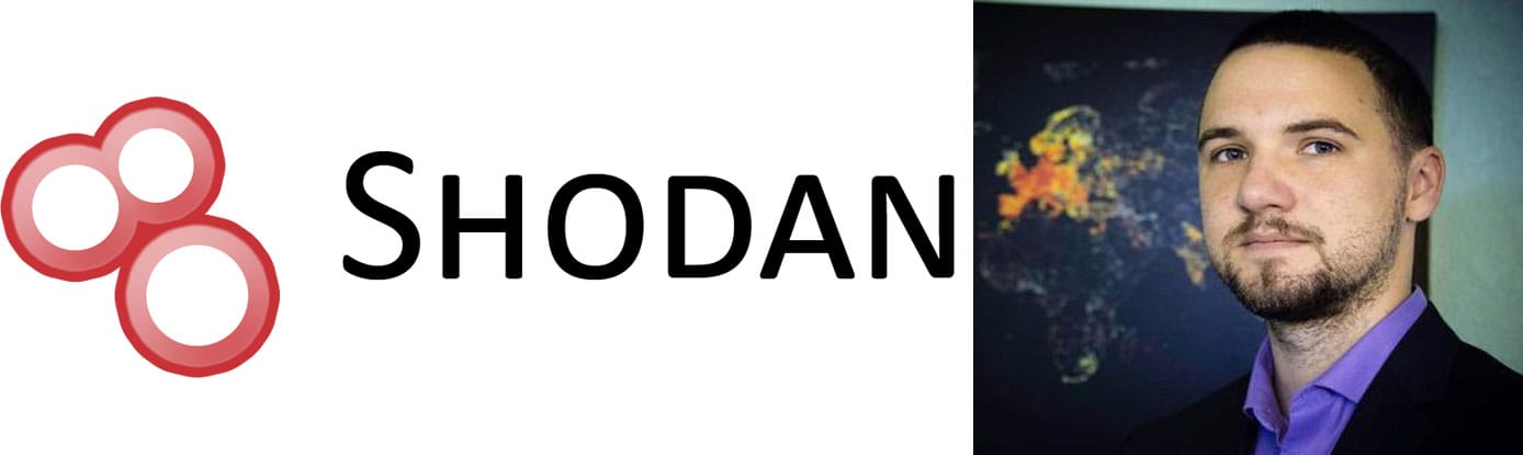 Image of John Matherly with the Shodan logo Image of John Matherly with the Shodan logo