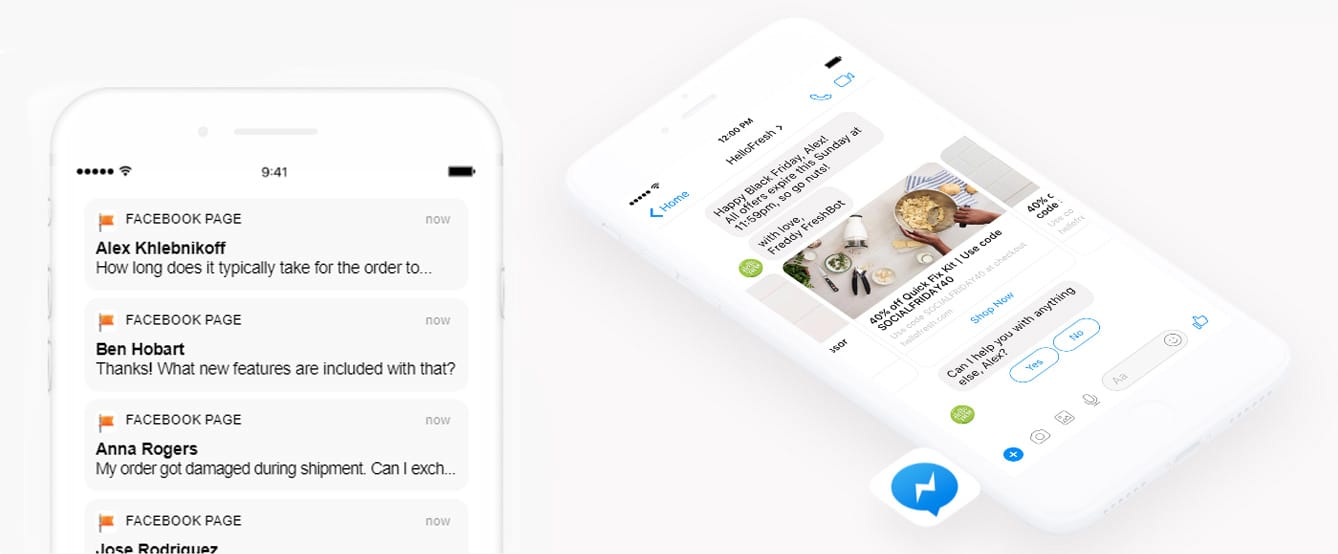Chatbots shown on a smartphone Chatbots shown on a smartphone