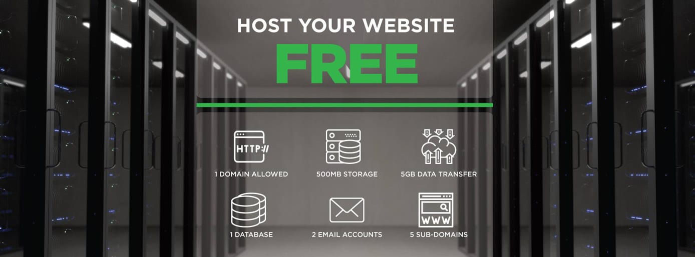 Screenshot of QualiSpace free hosting offer Screenshot of QualiSpace free hosting offer