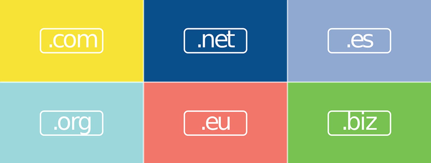 Illustration of various domain extensions Illustration of various domain extensions