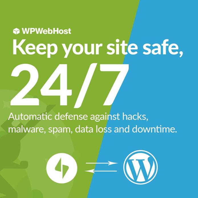 Screenshot of WPWebHost security ad Screenshot of WPWebHost security ad