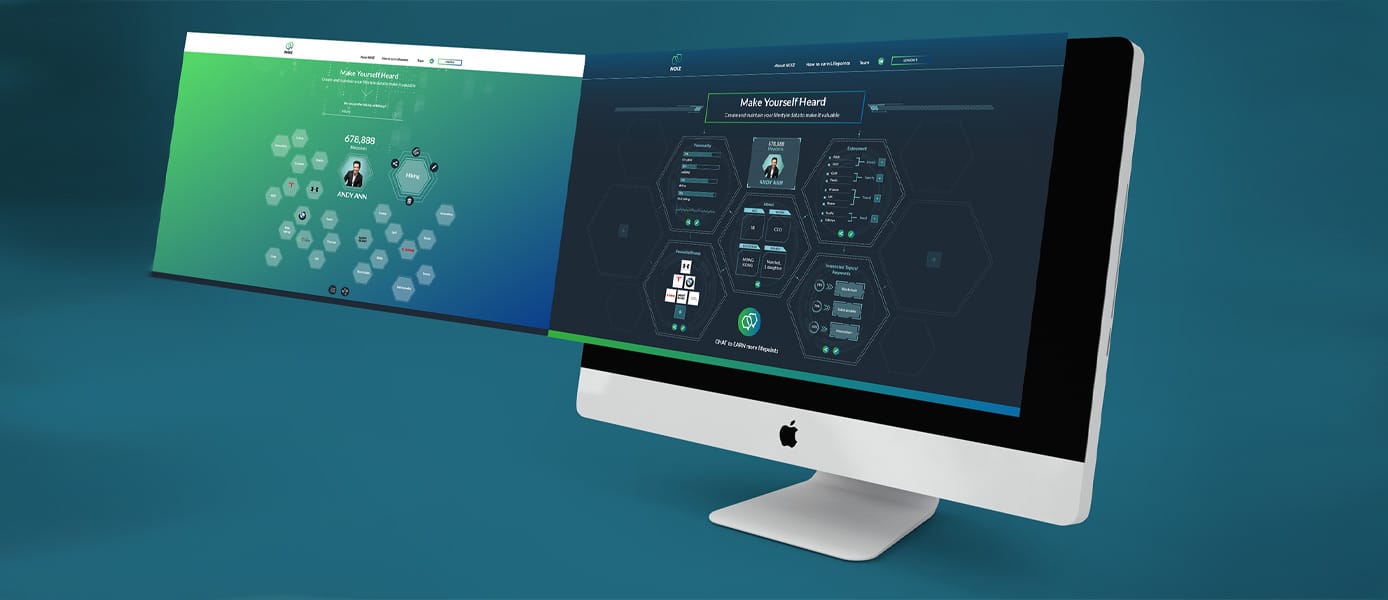 NOIZ shown on desktop NOIZ shown on desktop