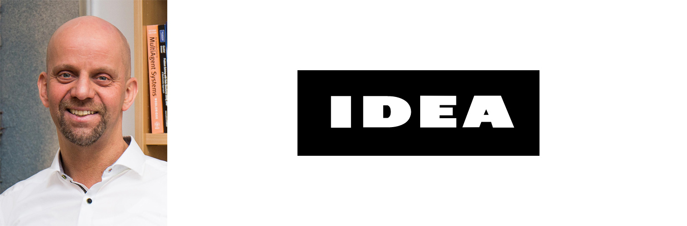 Headshot of Sándor P. Fekete and IDEA logo Headshot of Sándor P. Fekete and IDEA logo