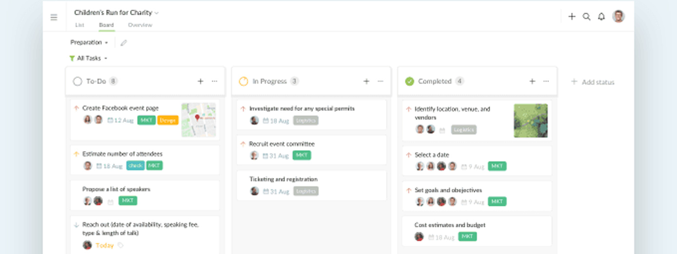 Screenshot of Quire Kanban Screenshot of Quire Kanban