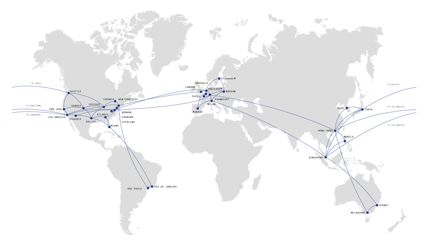 StackPath network map StackPath network map