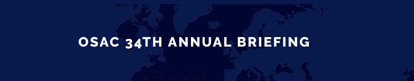 OSAC Annual Briefing banner OSAC Annual Briefing banner