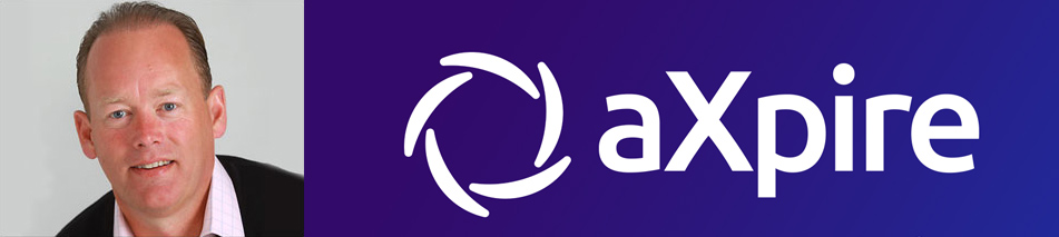 Gary R. Markham, CEO of aXpire, and logo Gary R. Markham, CEO of aXpire, and logo