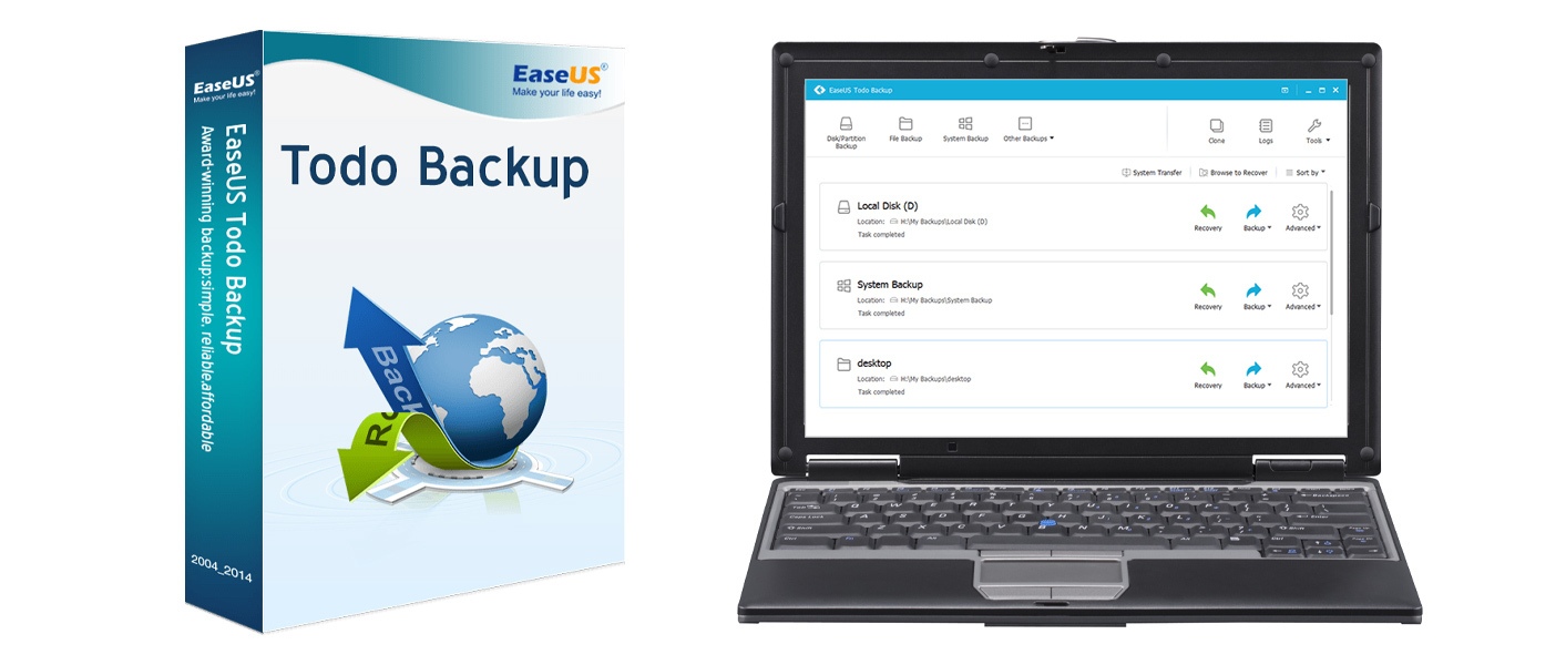 EaseUS Todo Backup and screenshot EaseUS Todo Backup and screenshot