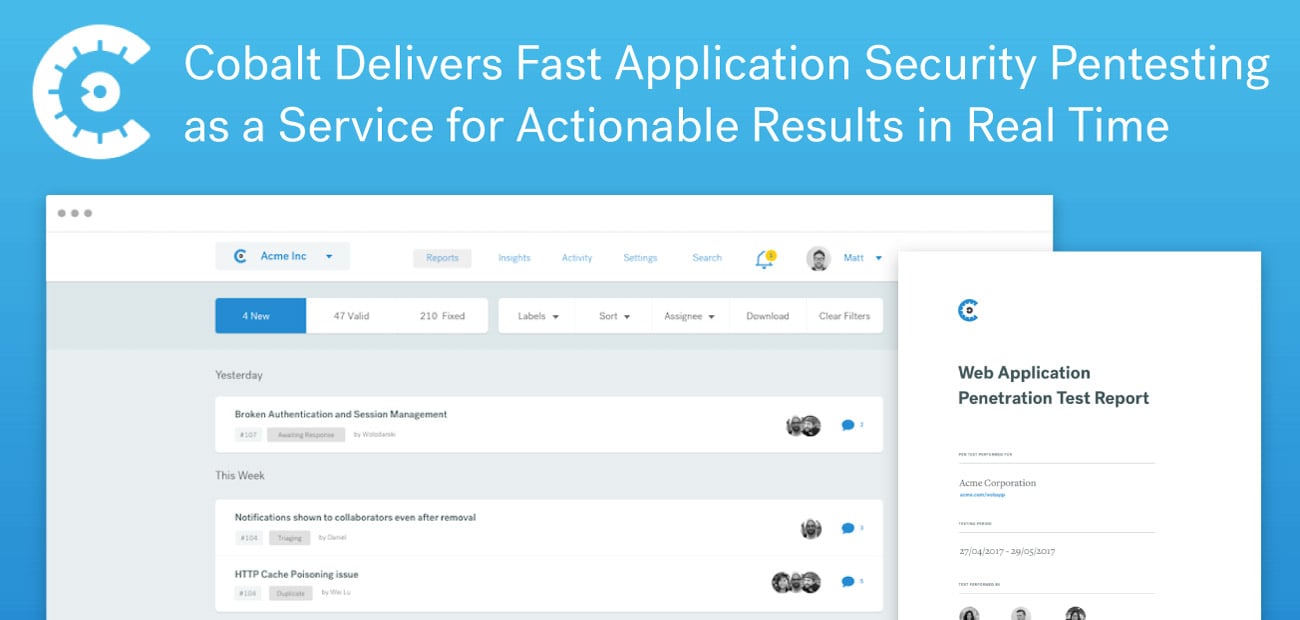 Cobalt Delivers Fast Application Security Pentesting as a Service for ...