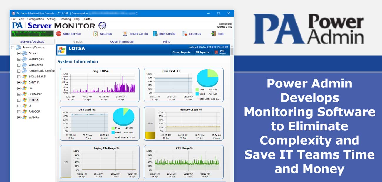 Power Admin Develops Monitoring Software to Eliminate Complexity and